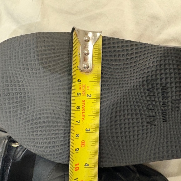 ALOHAS Black Leather - Womens 38 (8) - Picture 6 of 7